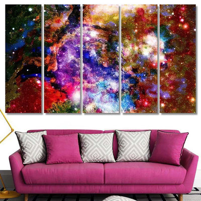 Stars Sky Universe Background Cosmos Interesting Galaxy Sky and Space Multi Piece Panel Canvas Home Decor Housewarming Gift Ideas Poster Canvas Gallery Prints