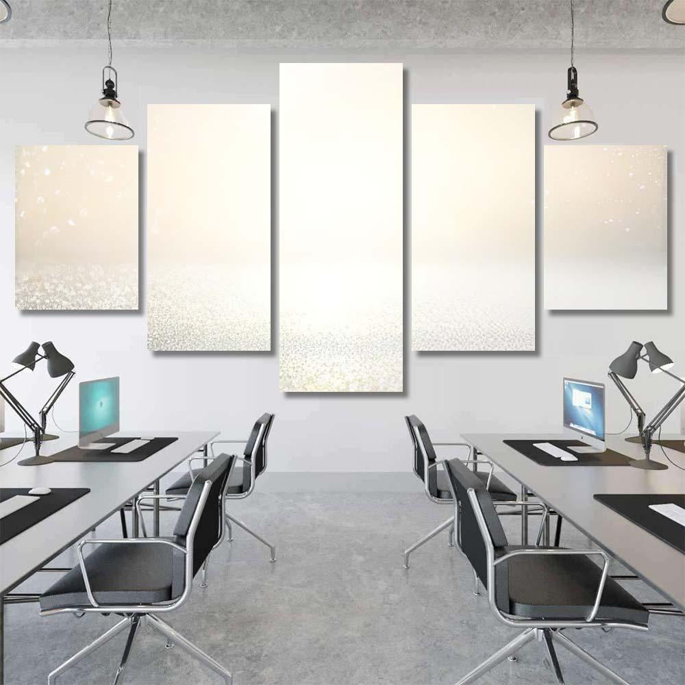 Glitter Vintage Lights Background Silver Light 3 1 Galaxy Sky and Space Multi Piece Panel Canvas Home Decor Housewarming Gift Ideas Poster Canvas Gallery Prints