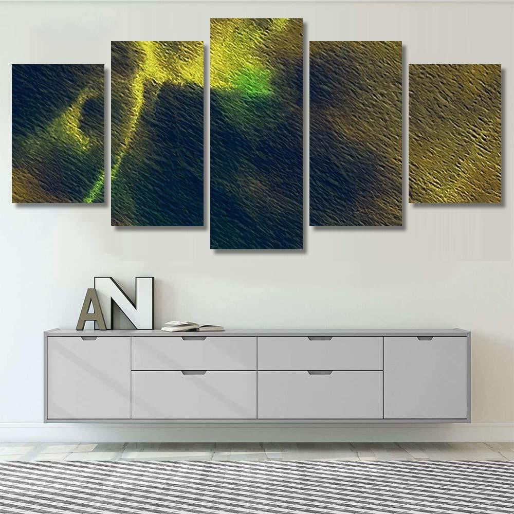 Neon Art Vintage Drawn Texture Cosmic Galaxy Sky and Space Multi Piece Panel Canvas Home Decor Housewarming Gift Ideas Poster Canvas Gallery Prints
