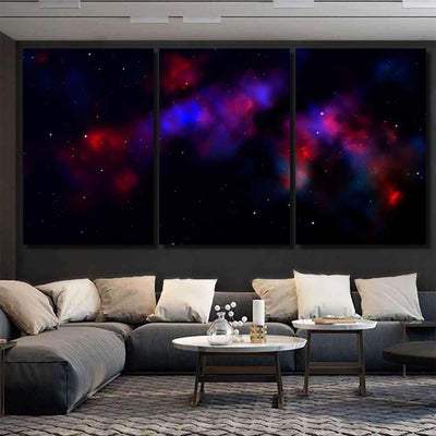 Space Background Fantastic Outer View Realistic 7 1 Galaxy Sky and Space Multi Piece Panel Canvas Home Decor Housewarming Gift Ideas Poster Canvas Gallery Prints