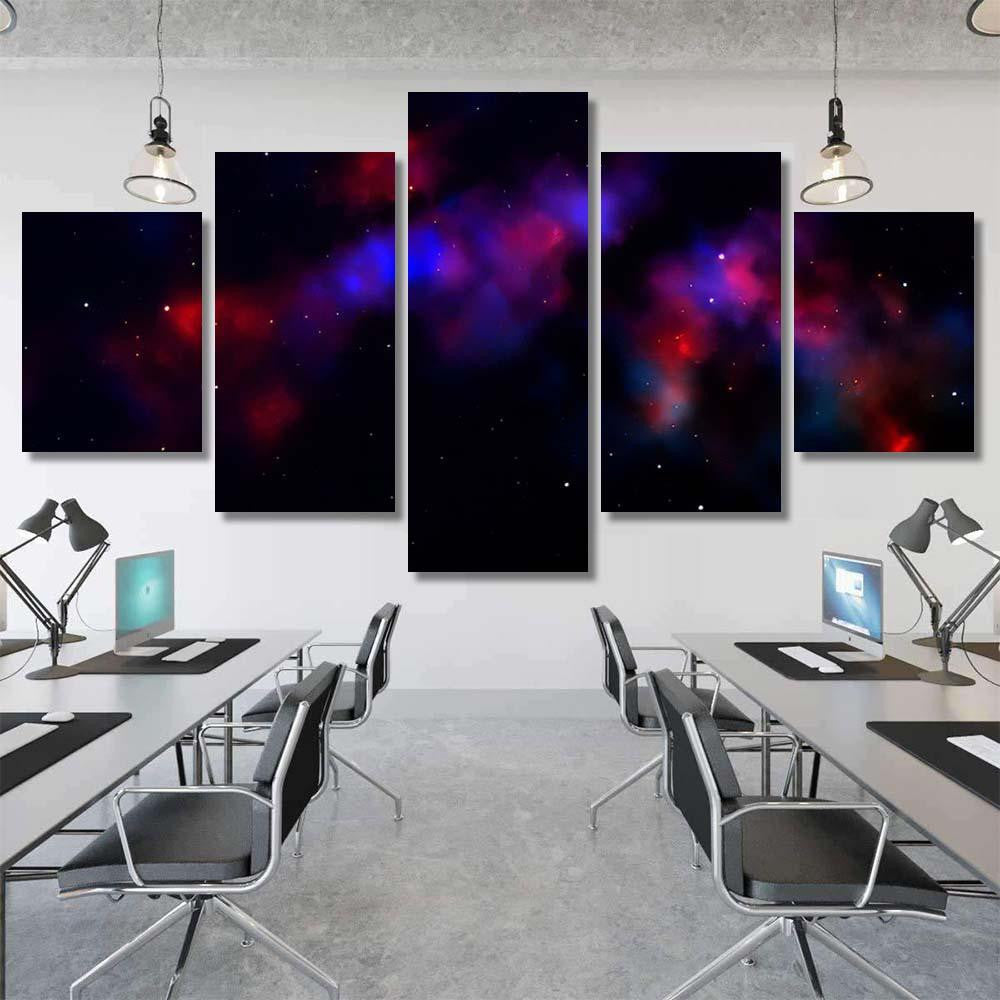 Space Background Fantastic Outer View Realistic 7 1 Galaxy Sky and Space Multi Piece Panel Canvas Home Decor Housewarming Gift Ideas Poster Canvas Gallery Prints