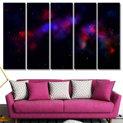 Space Background Fantastic Outer View Realistic 7 1 Galaxy Sky and Space Multi Piece Panel Canvas Home Decor Housewarming Gift Ideas Poster Canvas Gallery Prints