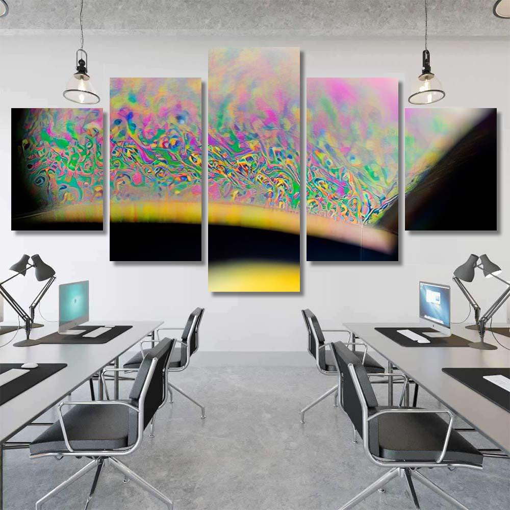 Psychedelic Abstract Planet Soap Bubble Light 31 Galaxy Sky and Space Multi Piece Panel Canvas Home Decor Housewarming Gift Ideas Poster Canvas Gallery Prints