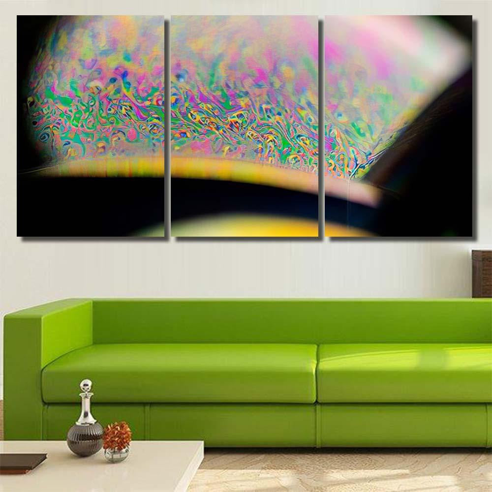 Psychedelic Abstract Planet Soap Bubble Light 31 Galaxy Sky and Space Multi Piece Panel Canvas Home Decor Housewarming Gift Ideas Poster Canvas Gallery Prints