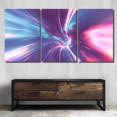 Psychedelic Wormhole Galaxy Sky and Space Multi Piece Panel Canvas Home Decor Housewarming Gift Ideas Poster Canvas Gallery Prints