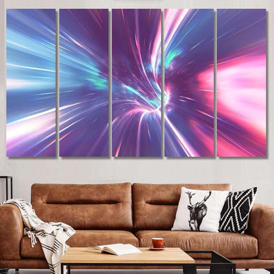 Psychedelic Wormhole Galaxy Sky and Space Multi Piece Panel Canvas Home Decor Housewarming Gift Ideas Poster Canvas Gallery Prints