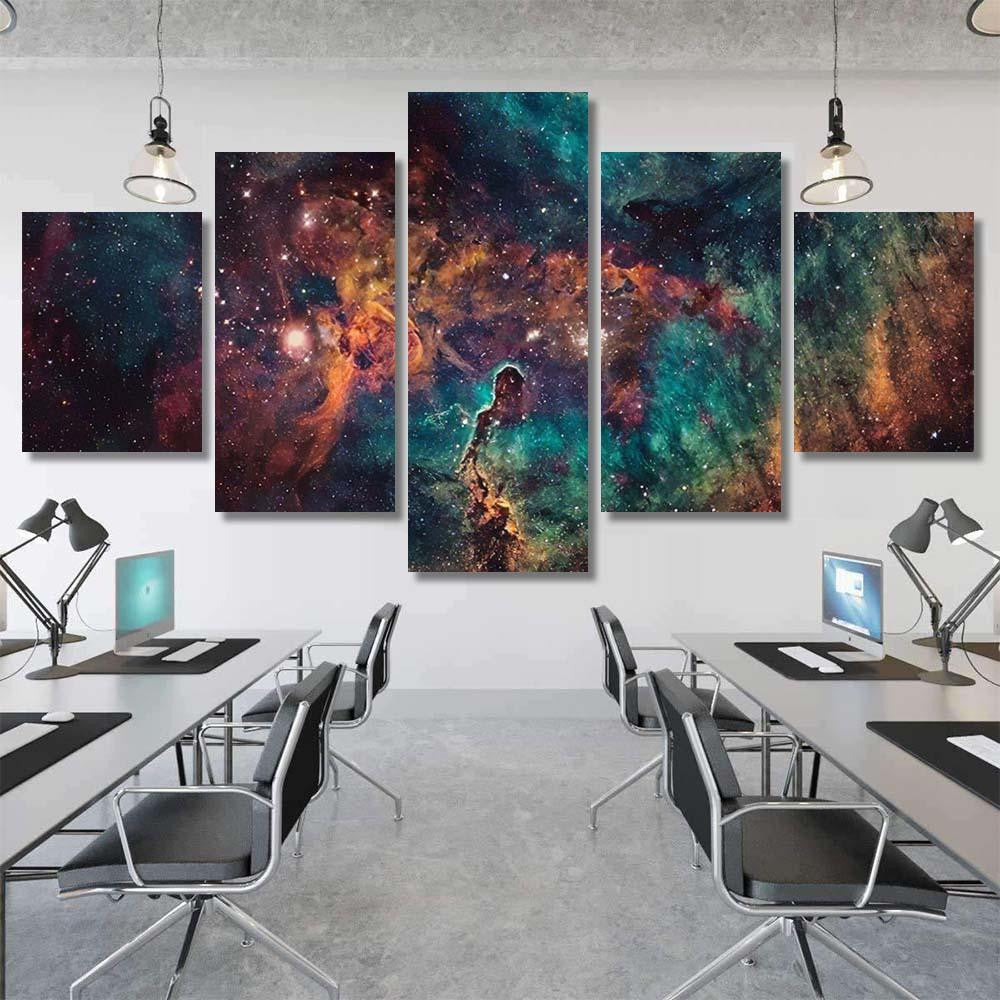 Nebula Galaxies Deep Space Elements This 3 Galaxy Sky and Space Multi Piece Panel Canvas Home Decor Housewarming Gift Ideas Poster Canvas Gallery Prints