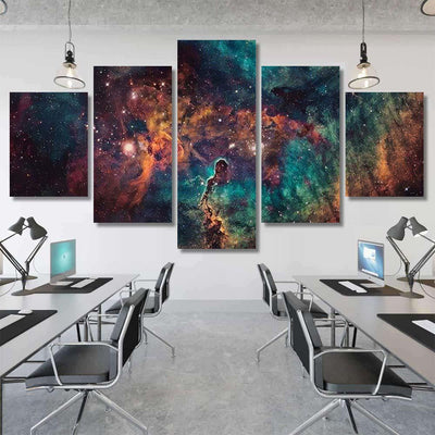 Nebula Galaxies Deep Space Elements This 3 Galaxy Sky and Space Multi Piece Panel Canvas Home Decor Housewarming Gift Ideas Poster Canvas Gallery Prints
