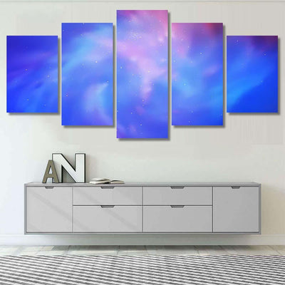 Light Blue Red Vector Background Galaxy Galaxy Sky and Space Multi Piece Panel Canvas Home Decor Housewarming Gift Ideas Poster Canvas Gallery Prints