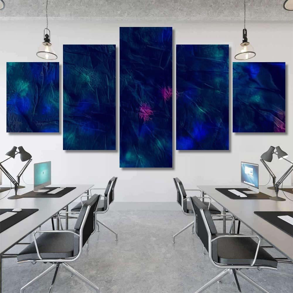 Glow Dirty Art Texture Galaxy Watercolour Galaxy Sky and Space Multi Piece Panel Canvas Home Decor Housewarming Gift Ideas Poster Canvas Gallery Prints