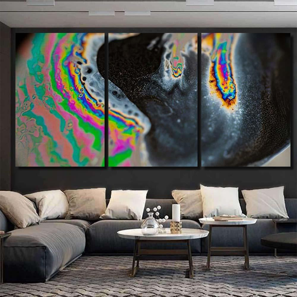 Psychedelic Abstract Planet Soap Bubble Light 16 Galaxy Sky and Space Multi Piece Panel Canvas Home Decor Housewarming Gift Ideas Poster Canvas Gallery Prints