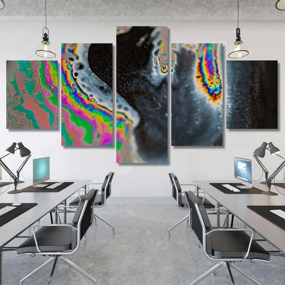 Psychedelic Abstract Planet Soap Bubble Light 16 Galaxy Sky and Space Multi Piece Panel Canvas Home Decor Housewarming Gift Ideas Poster Canvas Gallery Prints