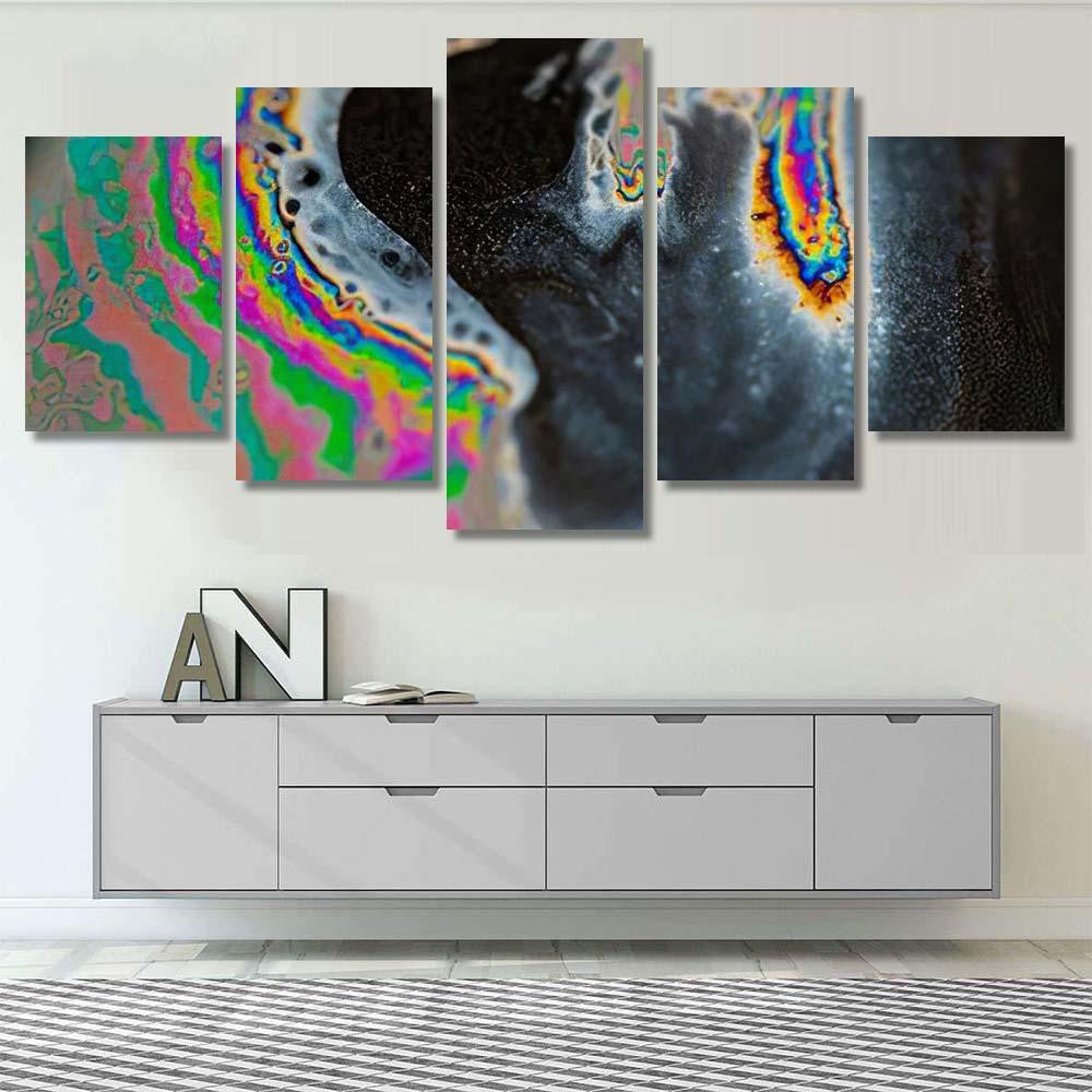Psychedelic Abstract Planet Soap Bubble Light 16 Galaxy Sky and Space Multi Piece Panel Canvas Home Decor Housewarming Gift Ideas Poster Canvas Gallery Prints
