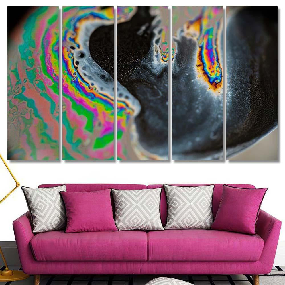 Psychedelic Abstract Planet Soap Bubble Light 16 Galaxy Sky and Space Multi Piece Panel Canvas Home Decor Housewarming Gift Ideas Poster Canvas Gallery Prints
