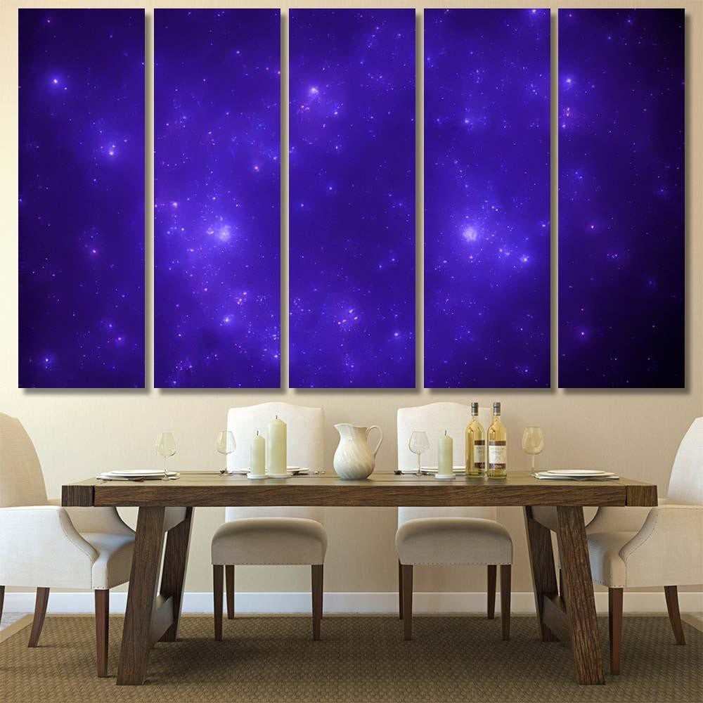 Star Field Background Starry Outer Space Galaxy Sky and Space Multi Piece Panel Canvas Home Decor Housewarming Gift Ideas Poster Canvas Gallery Prints