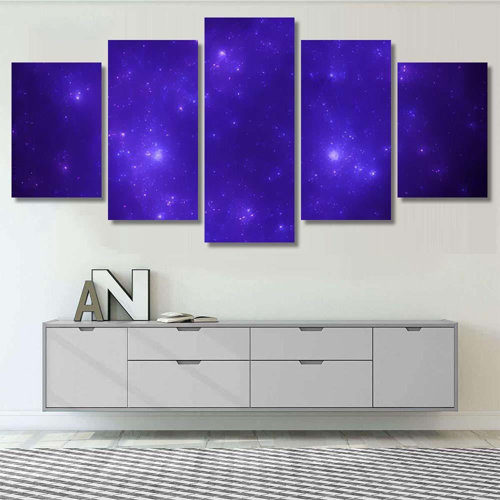 Star Field Background Starry Outer Space Galaxy Sky and Space Multi Piece Panel Canvas Home Decor Housewarming Gift Ideas Poster Canvas Gallery Prints