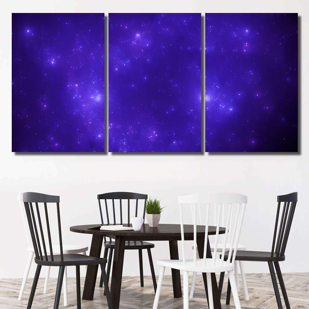 Star Field Background Starry Outer Space Galaxy Sky and Space Multi Piece Panel Canvas Home Decor Housewarming Gift Ideas Poster Canvas Gallery Prints