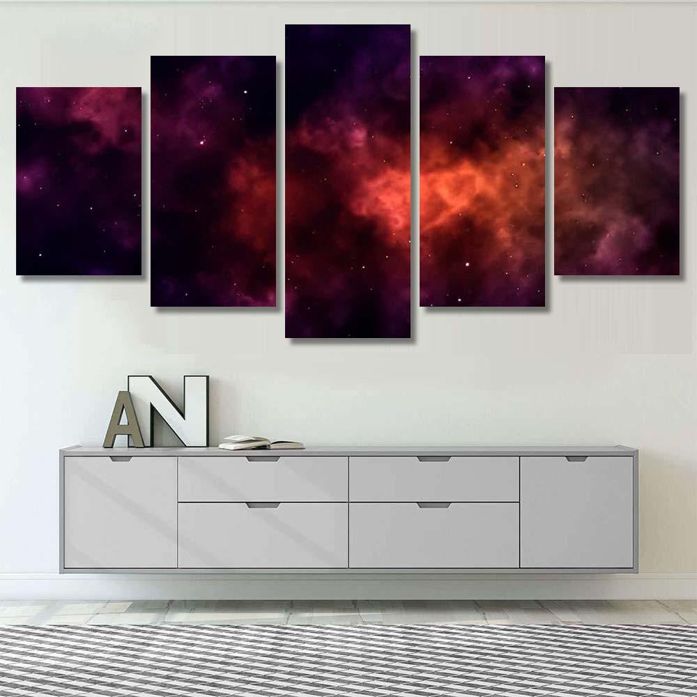 Space Background Fantastic Outer View Realistic 1 1 Galaxy Sky and Space Multi Piece Panel Canvas Home Decor Housewarming Gift Ideas Poster Canvas Gallery Prints