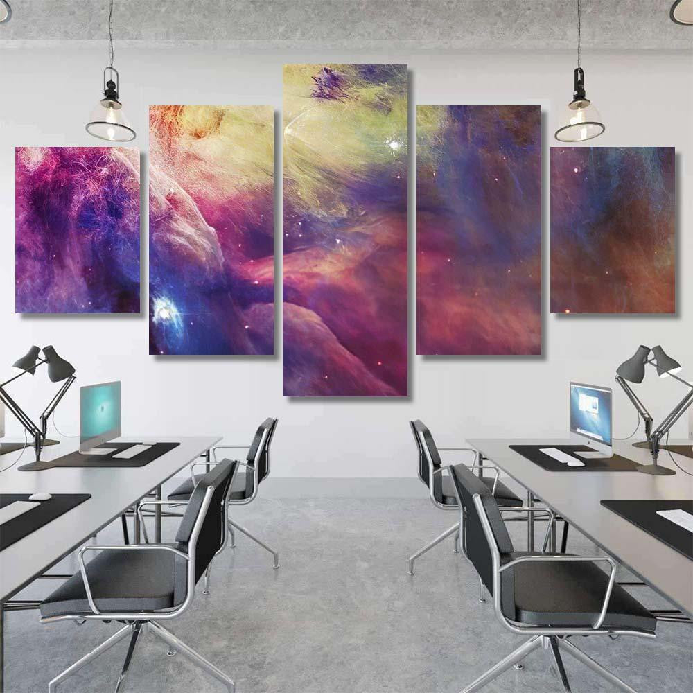 Night Sky Clouds Stars Nebula Background 1 1 Galaxy Sky and Space Multi Piece Panel Canvas Home Decor Housewarming Gift Ideas Poster Canvas Gallery Prints