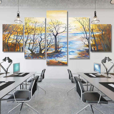 Near Water 1 1 Galaxy Sky and Space Multi Piece Panel Canvas Home Decor Housewarming Gift Ideas Poster Canvas Gallery Prints