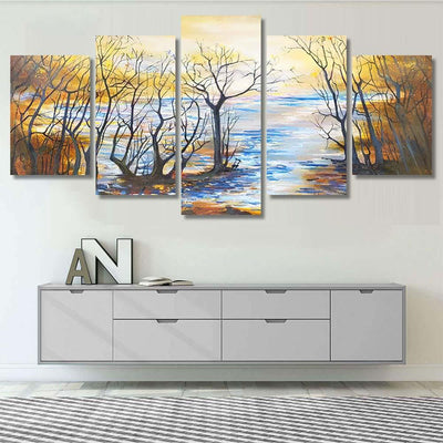Near Water 1 1 Galaxy Sky and Space Multi Piece Panel Canvas Home Decor Housewarming Gift Ideas Poster Canvas Gallery Prints