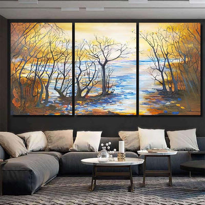 Near Water 1 1 Galaxy Sky and Space Multi Piece Panel Canvas Home Decor Housewarming Gift Ideas Poster Canvas Gallery Prints