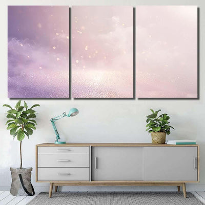 Glitter Vintage Pink Lights Background Defocused Galaxy Sky and Space Multi Piece Panel Canvas Home Decor Housewarming Gift Ideas Poster Canvas Gallery Prints