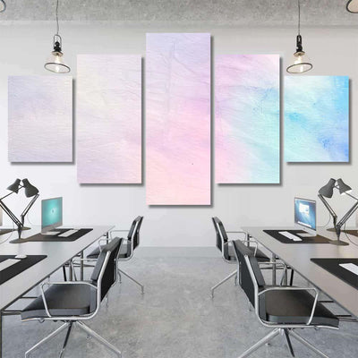 Striped Pattern Aquarelle Illustration Colorful Galaxy Galaxy Sky and Space Multi Piece Panel Canvas Home Decor Housewarming Gift Ideas Poster Canvas Gallery Prints