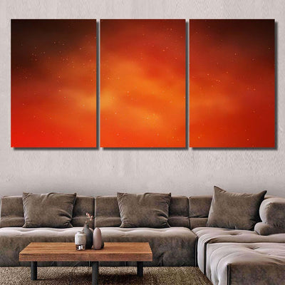 Light Orange Vector Pattern Night Sky Galaxy Sky and Space Multi Piece Panel Canvas Home Decor Housewarming Gift Ideas Poster Canvas Gallery Prints