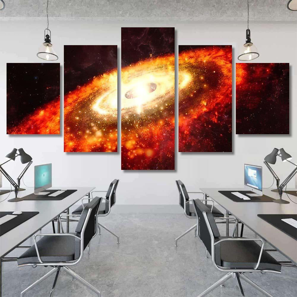 Stars Galaxy Space Sky Night Background 2 Galaxy Sky and Space Multi Piece Panel Canvas Home Decor Housewarming Gift Ideas Poster Canvas Gallery Prints