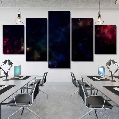 Space Background Fantastic Outer View Realistic 12 Galaxy Sky and Space Multi Piece Panel Canvas Home Decor Housewarming Gift Ideas Poster Canvas Gallery Prints