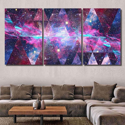 Image Nebula Galaxy Sacred Geometry Collage 1 Galaxy Sky and Space Multi Piece Panel Canvas Home Decor Housewarming Gift Ideas Poster Canvas Gallery Prints