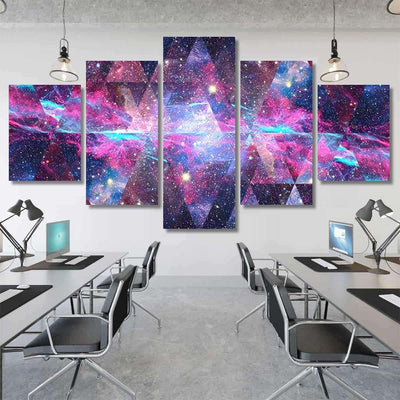 Image Nebula Galaxy Sacred Geometry Collage 1 Galaxy Sky and Space Multi Piece Panel Canvas Home Decor Housewarming Gift Ideas Poster Canvas Gallery Prints