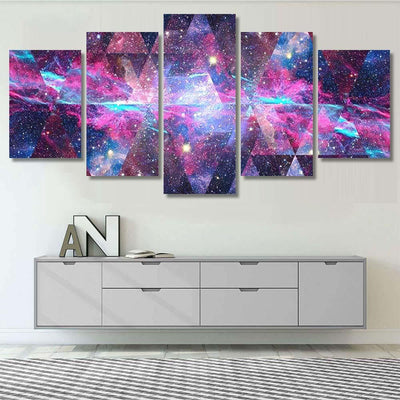 Image Nebula Galaxy Sacred Geometry Collage 1 Galaxy Sky and Space Multi Piece Panel Canvas Home Decor Housewarming Gift Ideas Poster Canvas Gallery Prints