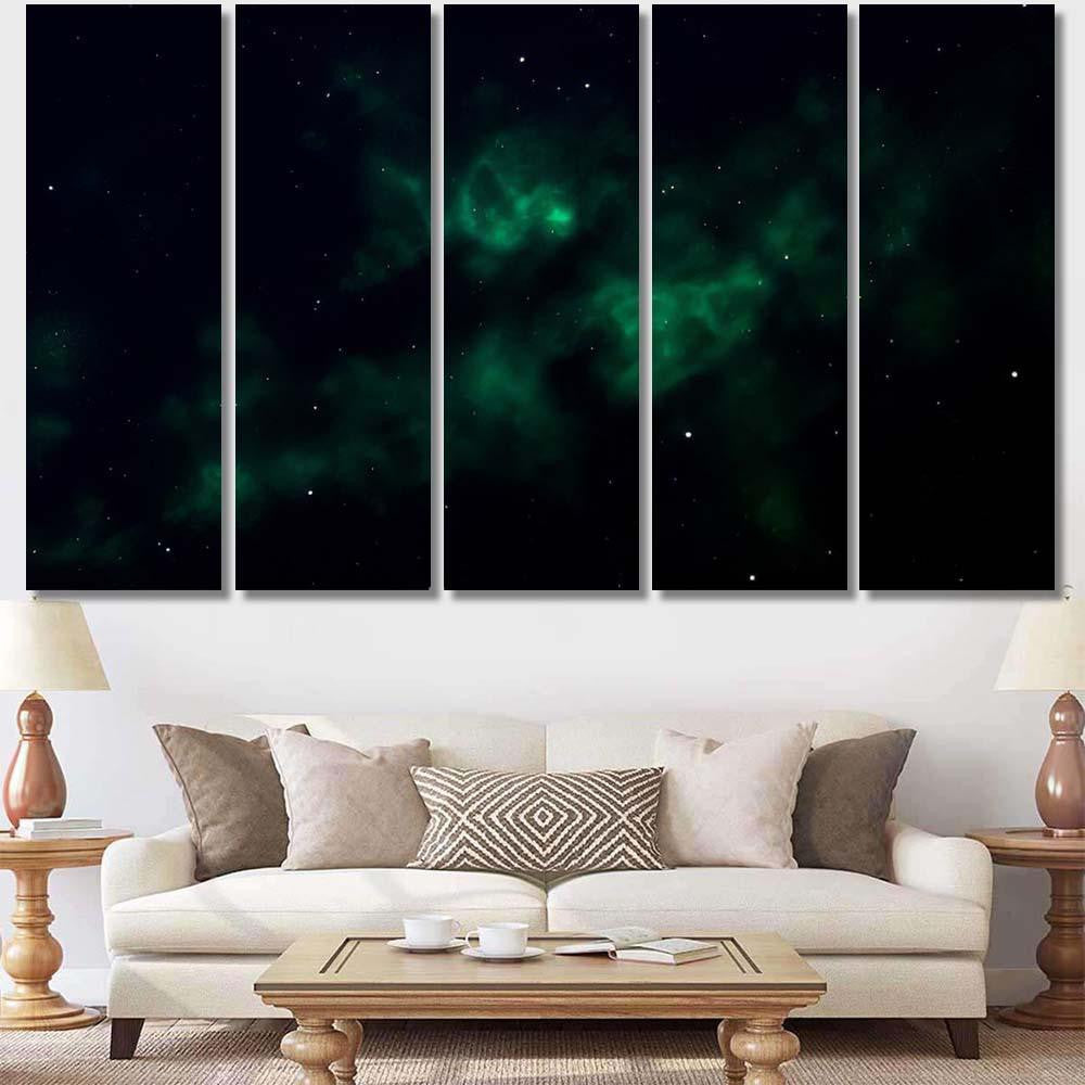 Space Background Fantastic Outer View Realistic 2 1 Galaxy Sky and Space Multi Piece Panel Canvas Home Decor Housewarming Gift Ideas Poster Canvas Gallery Prints