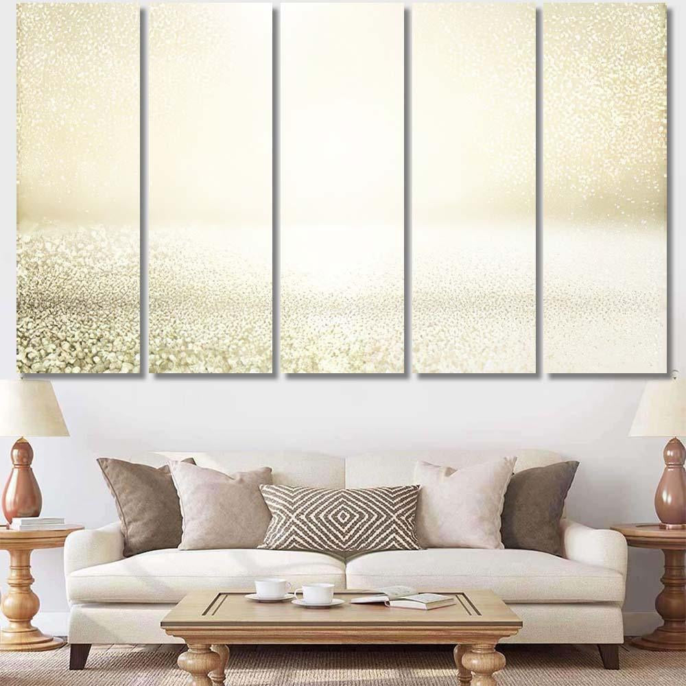 Glitter Vintage Lights Background Silver Light 1 1 Galaxy Sky and Space Multi Piece Panel Canvas Home Decor Housewarming Gift Ideas Poster Canvas Gallery Prints