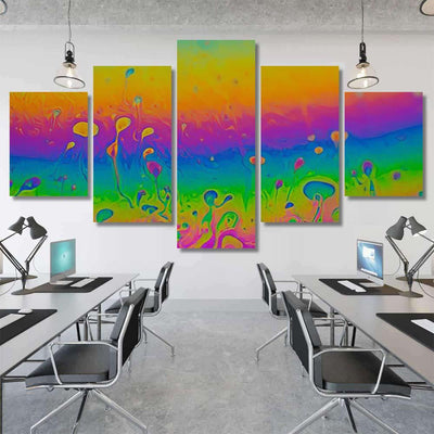 Psychedelic Abstract Planet Soap Bubble Light 2 Galaxy Sky and Space Multi Piece Panel Canvas Home Decor Housewarming Gift Ideas Poster Canvas Gallery Prints