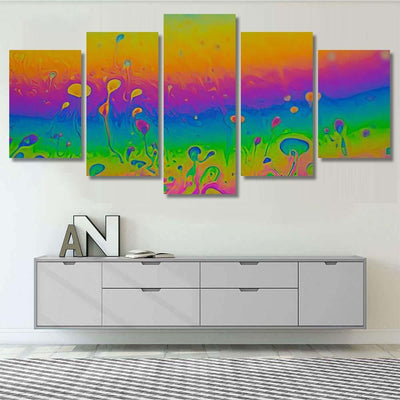 Psychedelic Abstract Planet Soap Bubble Light 2 Galaxy Sky and Space Multi Piece Panel Canvas Home Decor Housewarming Gift Ideas Poster Canvas Gallery Prints