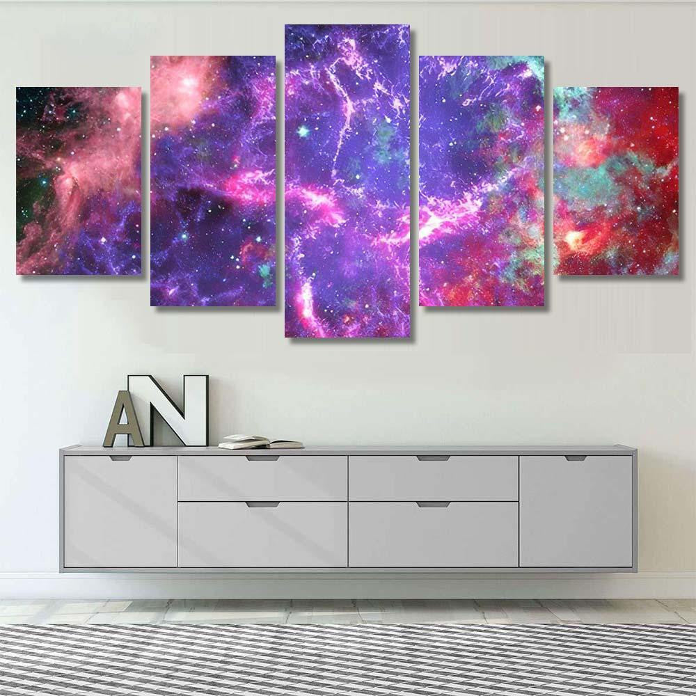 Nebula Stars Outer Space Elements This 1  1 Galaxy Sky and Space Multi Piece Panel Canvas Home Decor Housewarming Gift Ideas Poster Canvas Gallery Prints