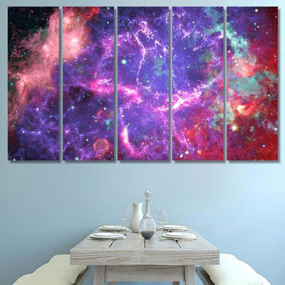 Nebula Stars Outer Space Elements This 1  1 Galaxy Sky and Space Multi Piece Panel Canvas Home Decor Housewarming Gift Ideas Poster Canvas Gallery Prints