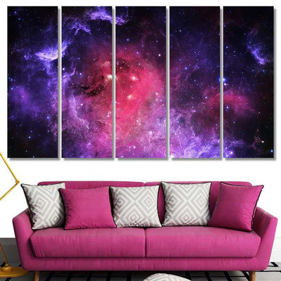 Starfield Elements This Image Furnished By 1  1 Galaxy Sky and Space Multi Piece Panel Canvas Home Decor Housewarming Gift Ideas Poster Canvas Gallery Prints