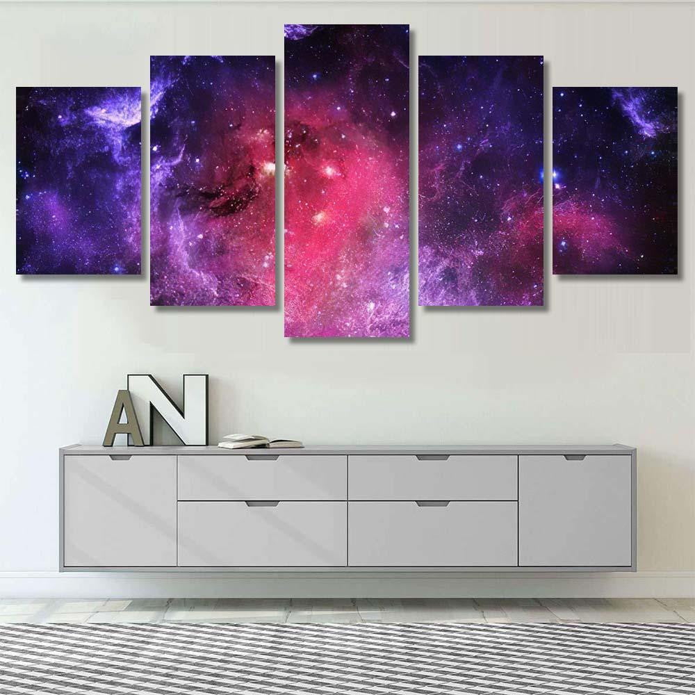 Starfield Elements This Image Furnished By 1  1 Galaxy Sky and Space Multi Piece Panel Canvas Home Decor Housewarming Gift Ideas Poster Canvas Gallery Prints