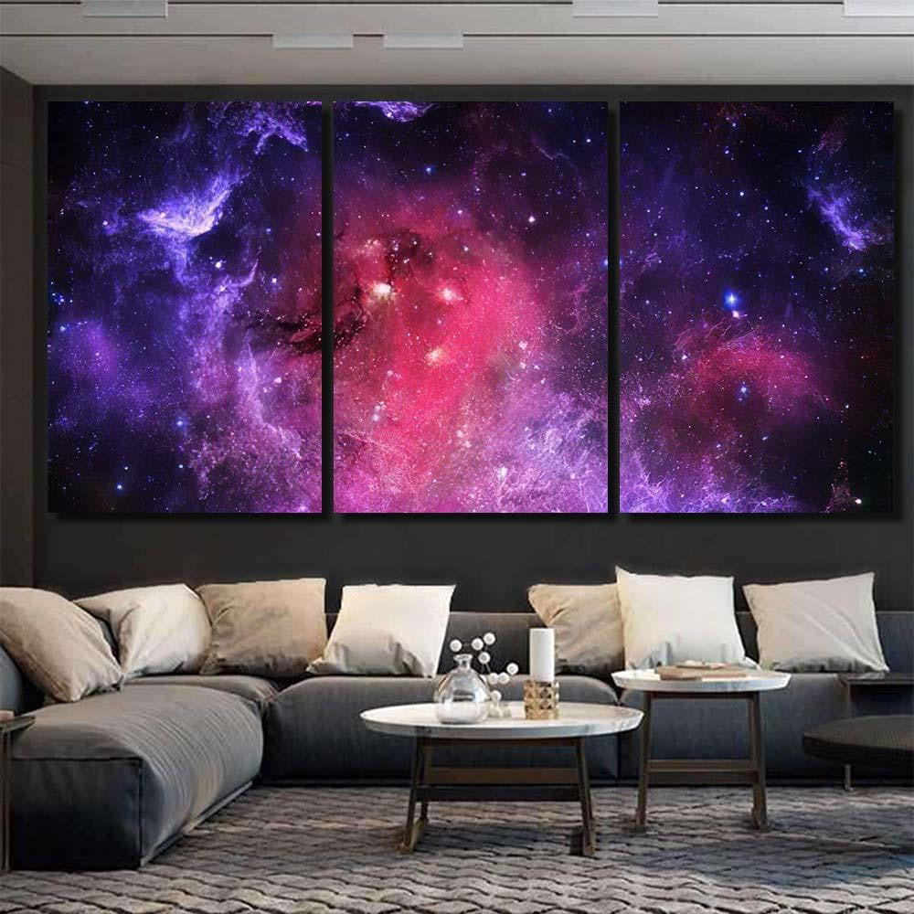 Starfield Elements This Image Furnished By 1  1 Galaxy Sky and Space Multi Piece Panel Canvas Home Decor Housewarming Gift Ideas Poster Canvas Gallery Prints