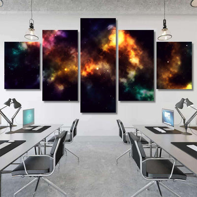 Space Background Fantastic Outer View Realistic 13 Galaxy Sky and Space Multi Piece Panel Canvas Home Decor Housewarming Gift Ideas Poster Canvas Gallery Prints