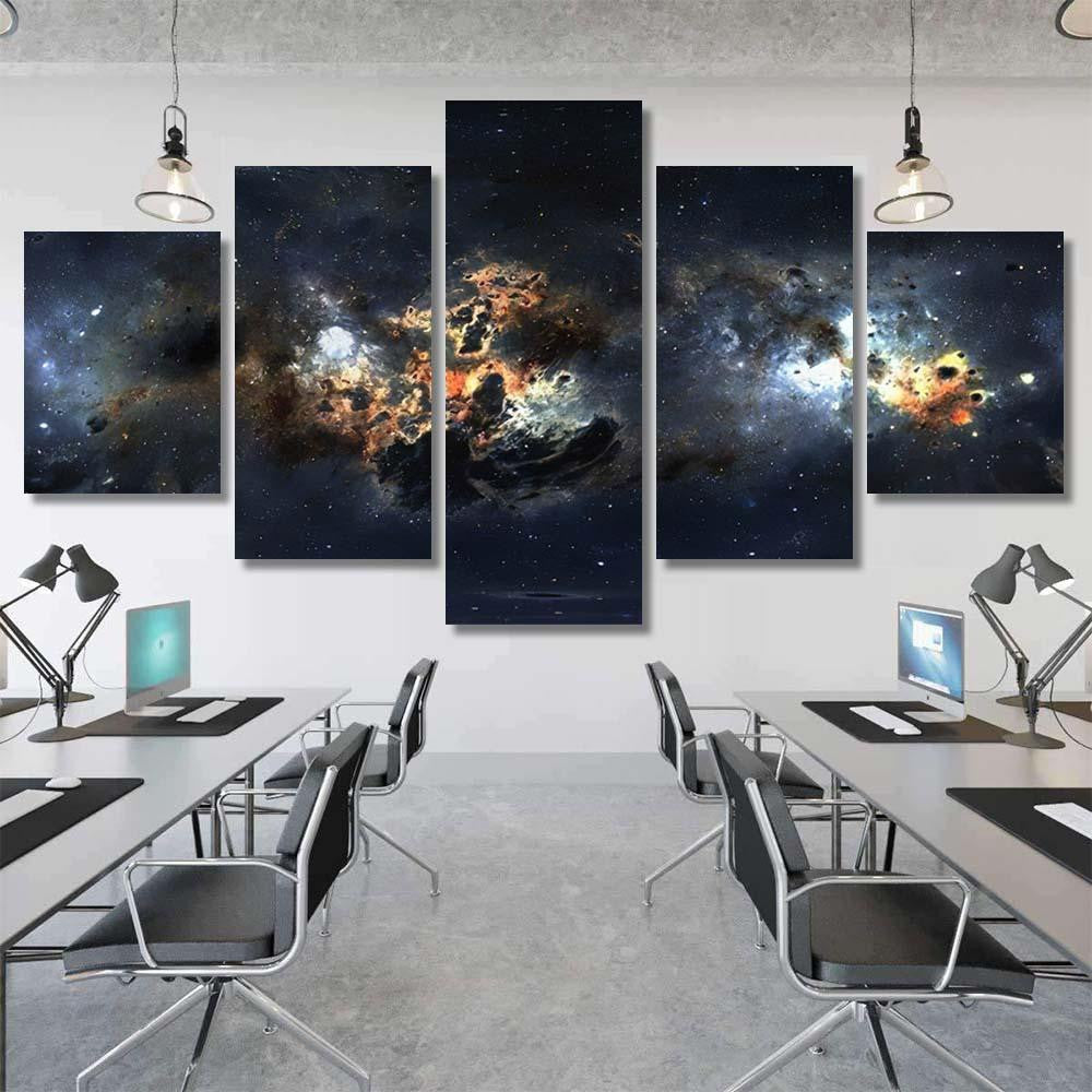 Space Background Dust Nebula Stars Panorama Galaxy Sky and Space Multi Piece Panel Canvas Home Decor Housewarming Gift Ideas Poster Canvas Gallery Prints