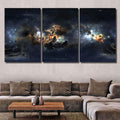 Space Background Dust Nebula Stars Panorama Galaxy Sky and Space Multi Piece Panel Canvas Home Decor Housewarming Gift Ideas Poster Canvas Gallery Prints