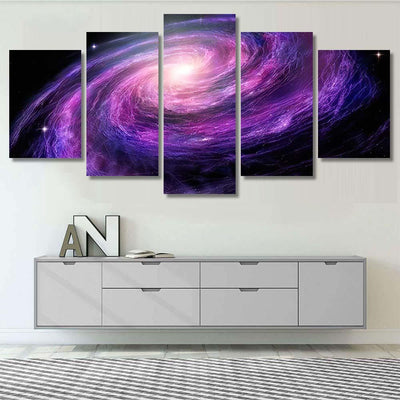 Spiral Galaxy Deep Spcae 3D Illustration Galaxy Sky and Space Multi Piece Panel Canvas Home Decor Housewarming Gift Ideas Poster Canvas Gallery Prints