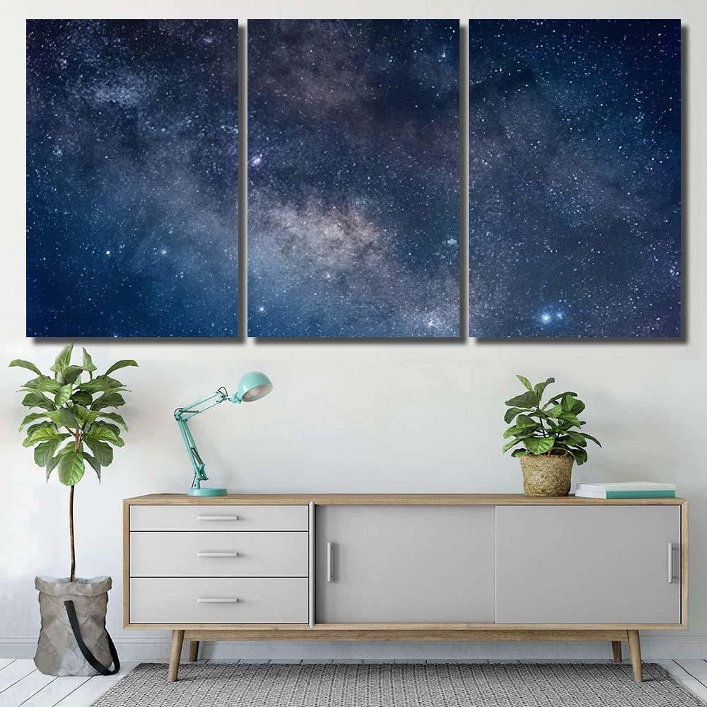 Milky Way Galaxy 30 Galaxy Sky and Space Multi Piece Panel Canvas Home Decor Housewarming Gift Ideas Poster Canvas Gallery Prints