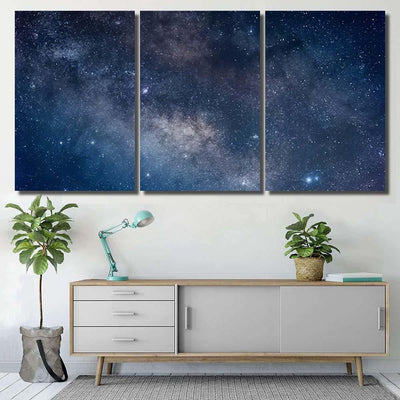 Milky Way Galaxy 30 Galaxy Sky and Space Multi Piece Panel Canvas Home Decor Housewarming Gift Ideas Poster Canvas Gallery Prints