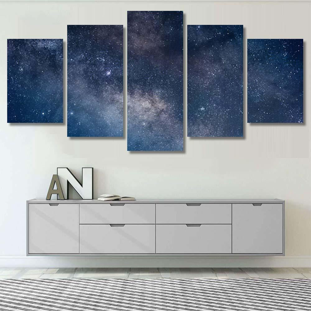 Milky Way Galaxy 30 Galaxy Sky and Space Multi Piece Panel Canvas Home Decor Housewarming Gift Ideas Poster Canvas Gallery Prints